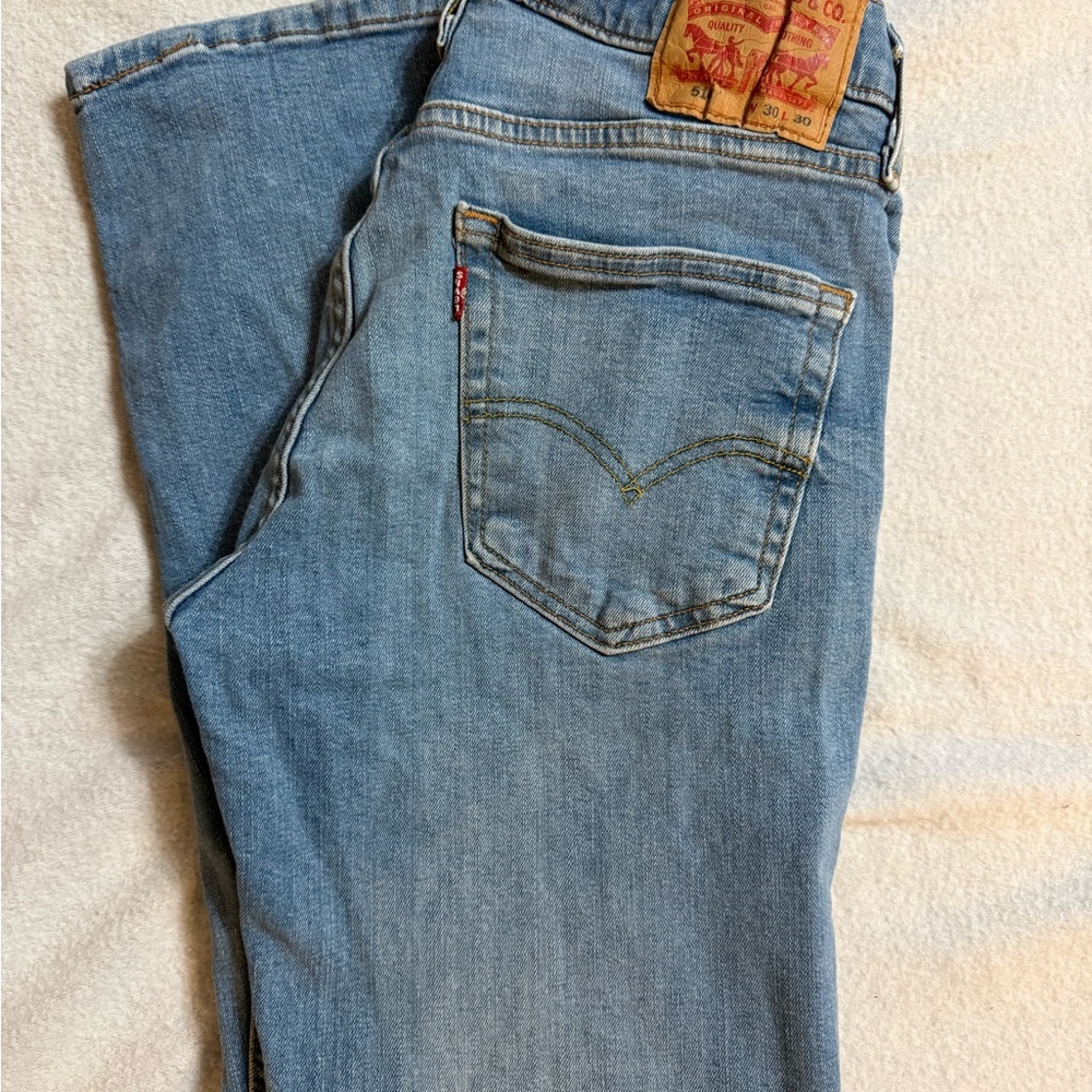 Levi's Men's Light Blue Straight Jeans